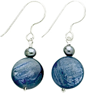 SKU 7825 - a Kyanite Earrings Jewelry Design image