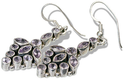 SKU 7826 - a Amethyst Earrings Jewelry Design image