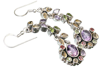 SKU 7828 - a Amethyst Earrings Jewelry Design image