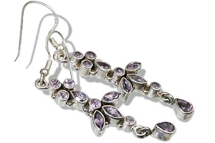 SKU 7830 - a Amethyst Earrings Jewelry Design image