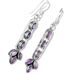 SKU 7845 - a Amethyst Earrings Jewelry Design image