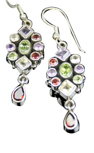 SKU 7846 - a Multi-stone Earrings Jewelry Design image