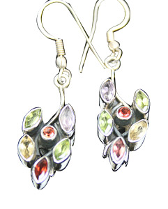 SKU 7857 - a Multi-stone Earrings Jewelry Design image