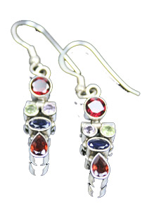 SKU 7860 - a Multi-stone Earrings Jewelry Design image