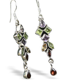 SKU 7865 - a Multi-stone Earrings Jewelry Design image