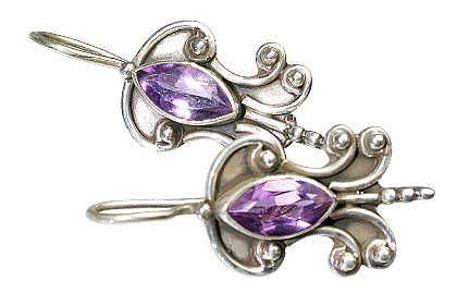 SKU 7866 - a Amethyst Earrings Jewelry Design image