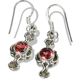 SKU 7867 - a Garnet Earrings Jewelry Design image