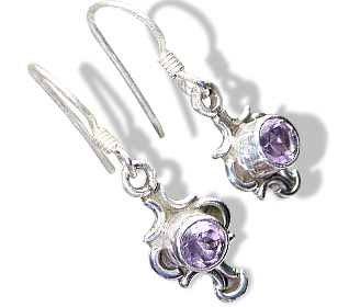 SKU 7894 - a Amethyst Earrings Jewelry Design image