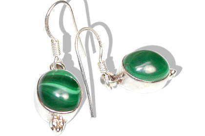 SKU 7916 - a Malachite Earrings Jewelry Design image