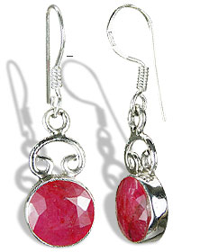 SKU 7921 - a Ruby Earrings Jewelry Design image