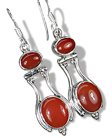 SKU 7923 - a Carnelian Earrings Jewelry Design image