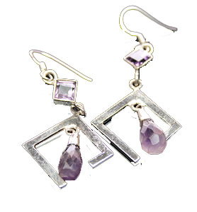 SKU 7924 - a Amethyst Earrings Jewelry Design image