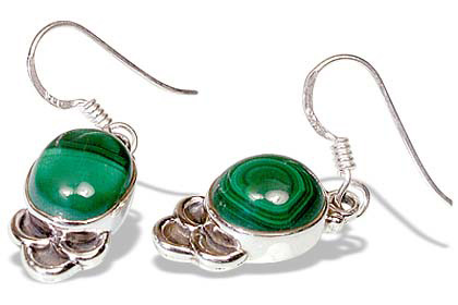 SKU 7926 - a Malachite Earrings Jewelry Design image