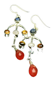 SKU 7931 - a Multi-stone Earrings Jewelry Design image