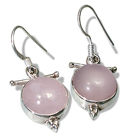 SKU 7934 - a Rose quartz Earrings Jewelry Design image