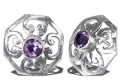 SKU 7956 - a Amethyst Earrings Jewelry Design image