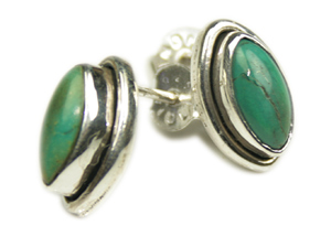 SKU 7966 - a Turquoise Earrings Jewelry Design image
