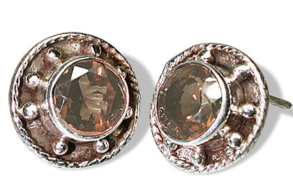SKU 8036 - a Smoky Quartz Earrings Jewelry Design image