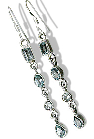 SKU 808 - a Blue Topaz Earrings Jewelry Design image