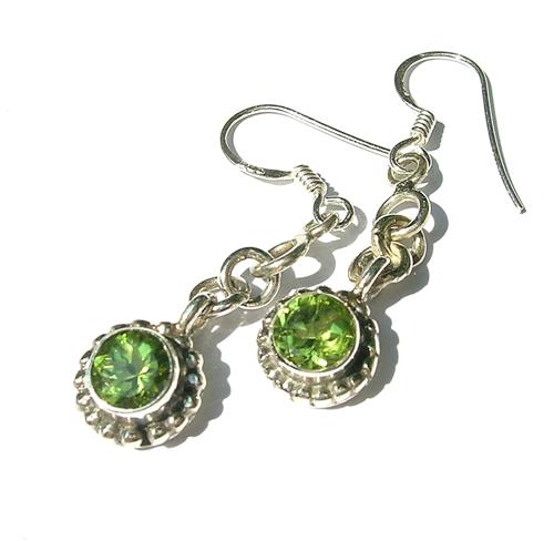 SKU 8124 - a Peridot Earrings Jewelry Design image