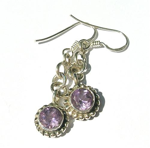 SKU 8125 - a Amethyst Earrings Jewelry Design image