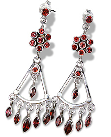 SKU 821 - a Garnet Earrings Jewelry Design image