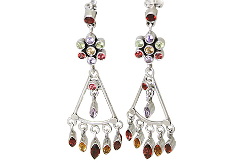 SKU 824 - a Multi-stone Earrings Jewelry Design image
