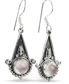 SKU 826 - a Rose quartz Earrings Jewelry Design image