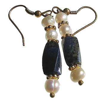 SKU 843 - a Lapis Lazuli Earrings Jewelry Design image