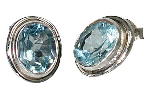 SKU 854 - a Blue Topaz Earrings Jewelry Design image