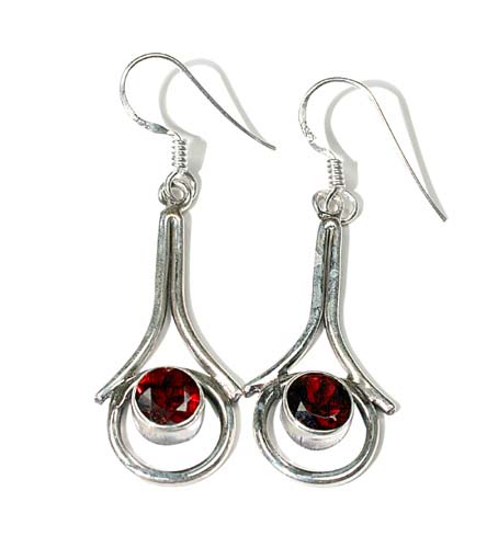 SKU 8611 - a Garnet Earrings Jewelry Design image