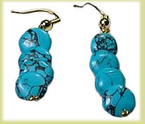 SKU 864 - a Turquoise Earrings Jewelry Design image