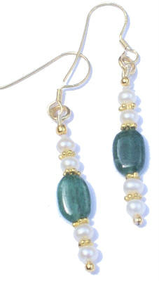 SKU 867 - a Aventurine Earrings Jewelry Design image