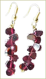 SKU 868 - a Garnet Earrings Jewelry Design image