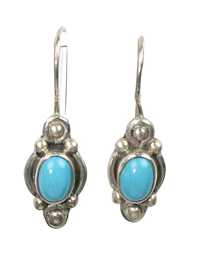 SKU 8758 - a Turquoise Earrings Jewelry Design image