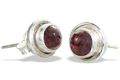SKU 8760 - a Garnet Earrings Jewelry Design image