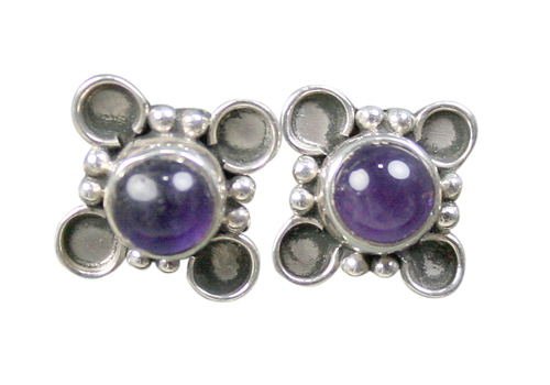 SKU 8761 - a Amethyst Earrings Jewelry Design image