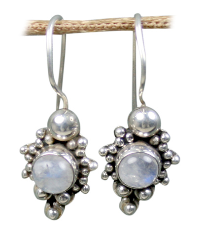 SKU 8769 - a Moonstone Earrings Jewelry Design image