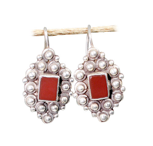 SKU 8805 - a Carnelian Earrings Jewelry Design image