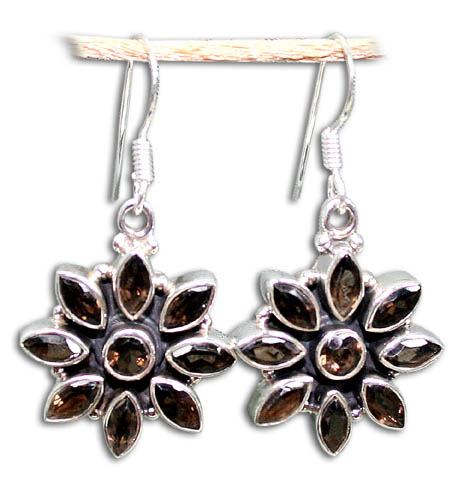 SKU 8860 - a Smoky Quartz Earrings Jewelry Design image