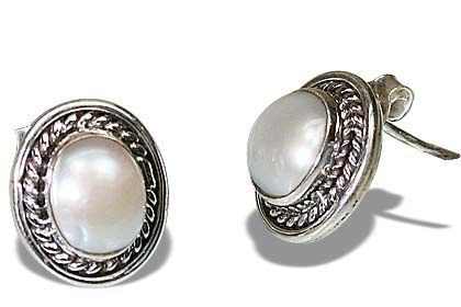 SKU 8864 - a Pearl Earrings Jewelry Design image