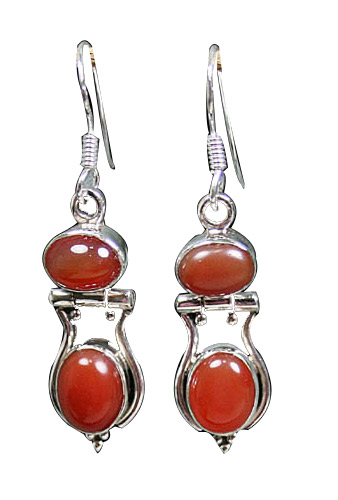 SKU 8866 - a Carnelian Earrings Jewelry Design image
