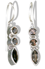 SKU 8868 - a Smoky Quartz Earrings Jewelry Design image