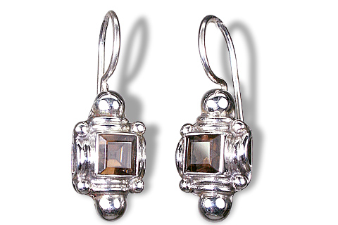 SKU 8873 - a Smoky Quartz Earrings Jewelry Design image