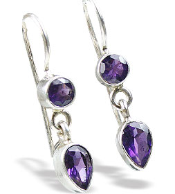 SKU 8877 - a Amethyst Earrings Jewelry Design image