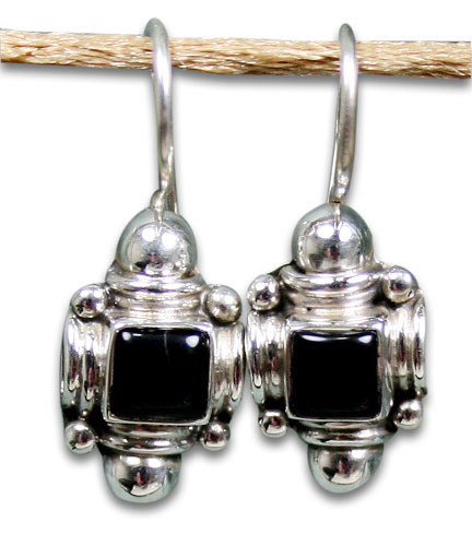 SKU 8878 - a Onyx Earrings Jewelry Design image