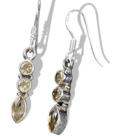 SKU 8879 - a Citrine Earrings Jewelry Design image