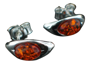 SKU 8901 - a Amber Earrings Jewelry Design image