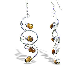 SKU 895 - a Tiger eye Earrings Jewelry Design image