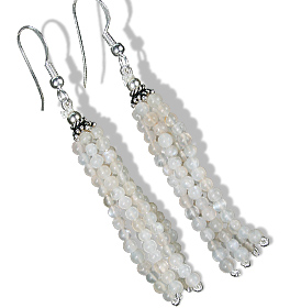 SKU 9089 - a Moonstone Earrings Jewelry Design image